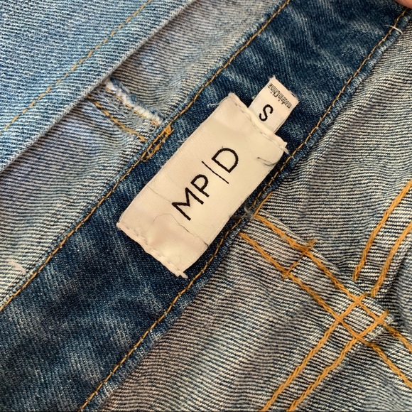 Super cute Jean short/skirt overalls. Brand MG | P - Picture 6 of 6